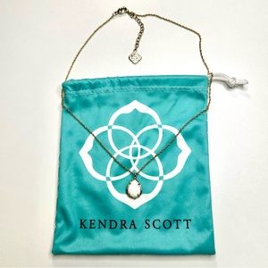 Kendra Scott White Ivory Pearl Pendant Necklace
